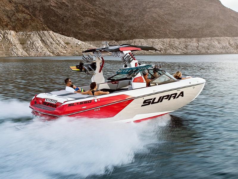 Supra SL speeding across the water